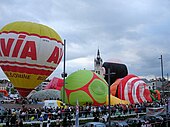 Luchtballonnen tijdens de Vredefeesten