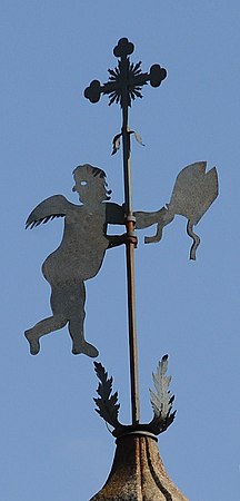 Weathervane in São João do Souto, Braga, Portugal.