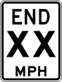 End speed limit: Delaware