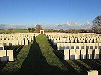 Le cimetière militaire britannique de Tincourt-Boucly. (Somme)