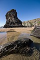 Image 29Low tide at Bedruthan Steps (from Geography of Cornwall)