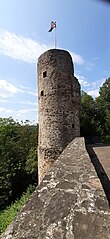 Blick auf Talmauer und Rundturm