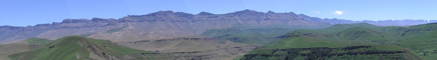 Panorama gorja Drakensberg