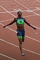 Image 19Marion Jones, after admitting to doping, lost her Olympic medals, was banned from the sport, and spent six months in jail. (from Track and field)