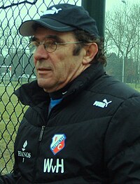 Van Hanegem als trainer van FC Utrecht in 2008