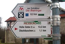 Wegweiser Milseburgweg