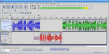 Hauptfenster von Audacity 3.0.2