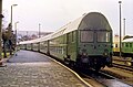 A DR DGBgqe-type control car from a 1971 five-unit Doppelstockgliederzug rake at Rochlitz (1993)