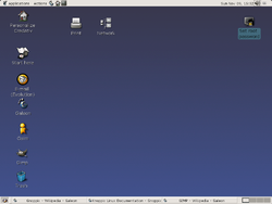 Screenshot of Gnoppix desktop
