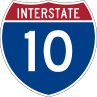 Interstate 10 route marker