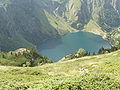 Lac d'Oo, vu du Col du Céciré, depuis le GR10