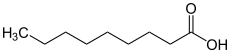 Structuurformule van nonaanzuur