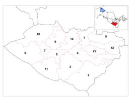 Distretto di Guzar – Mappa