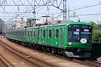 東横線90周年記念「青ガエル」5122F （2019年8月 多摩川駅）