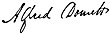 Signature de Alfred Domett