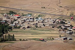 skyline of village