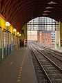 Nørrebro Station platform looking towards Nordbro Tårnet