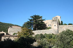 Skyline of Pézènes-les-Mines