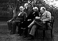 Image 5Roosevelt, İnönü and Churchill at the Second Cairo Conference which was held between 4–6 December 1943. (from History of Turkey)