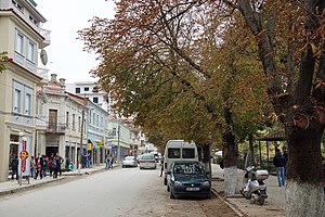 Im Stadtzentrum von Bilisht (2013)