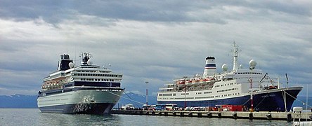 Zenith in Ushuaia (docked with the Marco Polo)