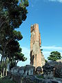 Sezione del portico colonnato in marmo cipollino che fronteggiava il muro esterno della Basilica e girava poi sul lato della facciata principale.