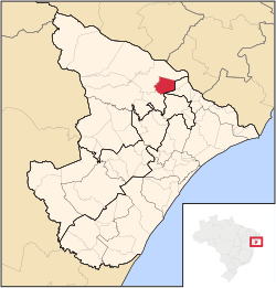 Localização de Itabi em Sergipe