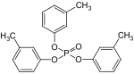 Strukturformel von m,m,m-Trikresylphosphat