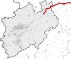 Southwesterly route of the Weser-Leine-Express (RE 70) near Hämelerwald