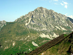 Vue sur la dent d'Oche.