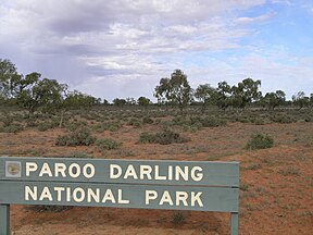 Schild am Eingang zum Park