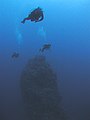 Underwater pinnacle (eye of the needle)