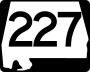 State Route 227 marker