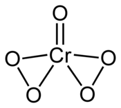 Structuurformule van chroom(VI)peroxide