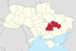 Oblast' di Dnipropetrovs'k – Localizzazione