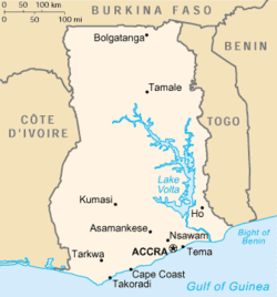 Mapa do Lago Volta