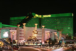 De ingang van het MGM Grand.