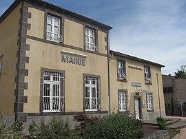 The town hall in Saint-Laure