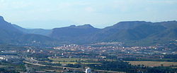 Olesa with Sant Salvador de les Espases in background