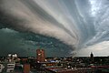 Image 70A thunderstorm is a form of severe weather involving lightning and thunder. Thunderstorms have had a lasting and powerful influence on mankind. Romans thought them to be battles waged by Jupiter. Thunderstorms were associated with the Thunderbird, held by Native Americans to be a servant of the Great Spirit. (Credit: John Kerstholt.) (from Portal:Earth sciences/Selected pictures)