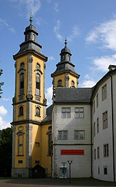 Außenansicht, Schlosskirche Mergentheim