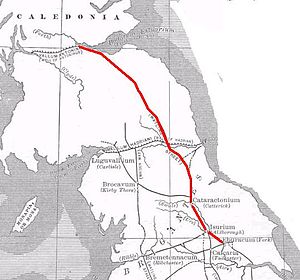 Map of northern Roman Britain