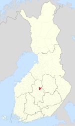 Location of Konginkangas in Finland