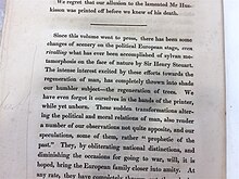 Final colophon section on p.390 explaining circumstances of July Revolution, with a gibe at a competitor. An unappreciative reader has annotated the passage in pencil, "beast!"