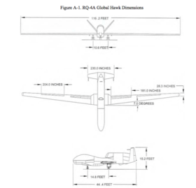 vue en plan de l’avion