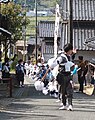 太刀振りの道振り（明境神社）