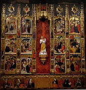 Retablo de la Mare de Deu de l'Escala del monasterio de San Esteban (Bañolas), de Joan Antigó (1437).