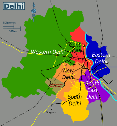 दिल्ली का नक्शा