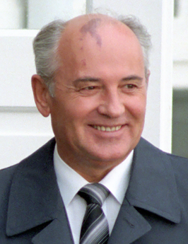 Michail Sergejevitsj Gorbatsjov in 1986