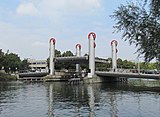 De Liesboschbrug tussen Utrecht en Nieuwegein, over het Merwedekanaal